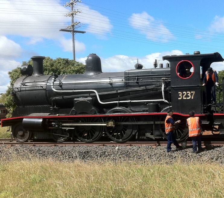 STEAMED UP: Locomotive 3237 will be one of two steam engines to be housed in Orange.