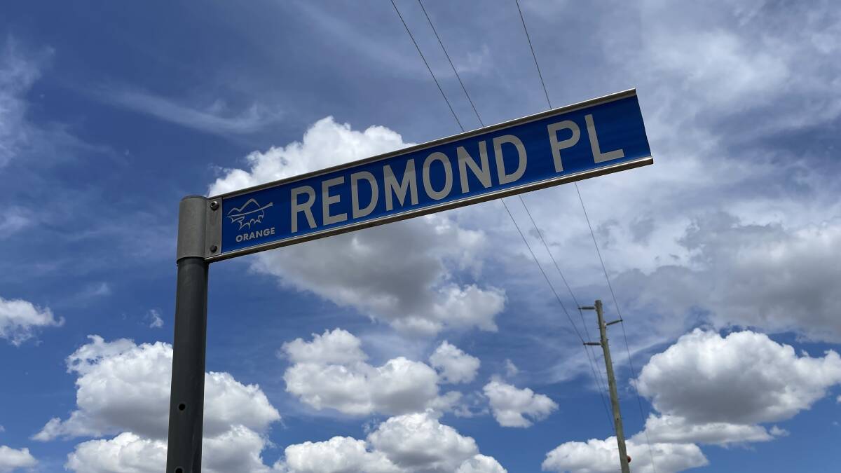 Redmond Place street sign. Picture by Nick McGrath