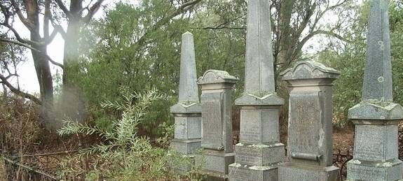The Jerula private cemetery on Darbys Falls Road. Photo NSW Government.