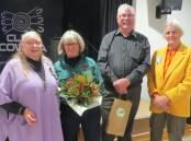 Cheryl McAlister, Joy Webster, David Hawkins and Anne Jeffery pictured at the July meeting of Cowra Evening CWA.
