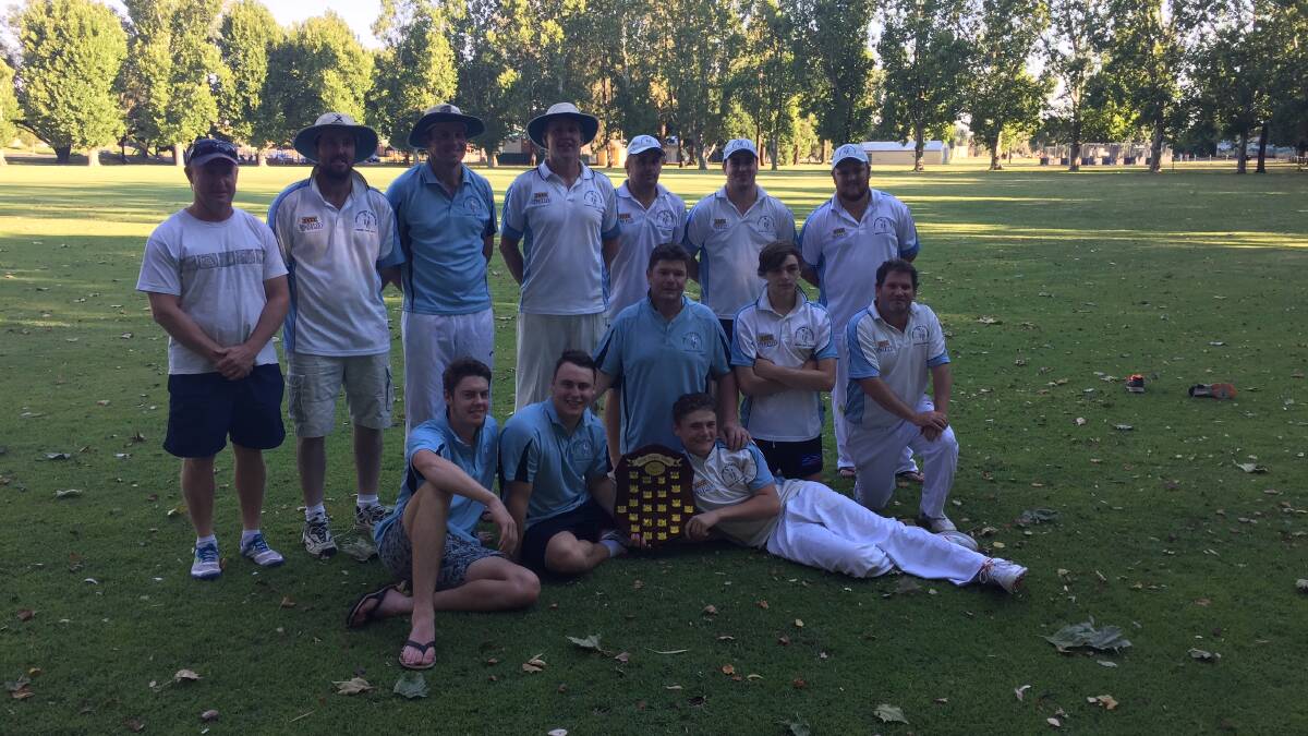 Cowra's Doug Wright Shield Twenty20 Shield champions Bowling Club pictured after the win on Saturday afternoon at Holman Oval.